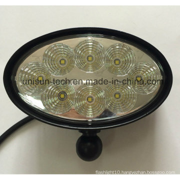 12V-24V 6" Oval 40W CREE LED Tractor Light